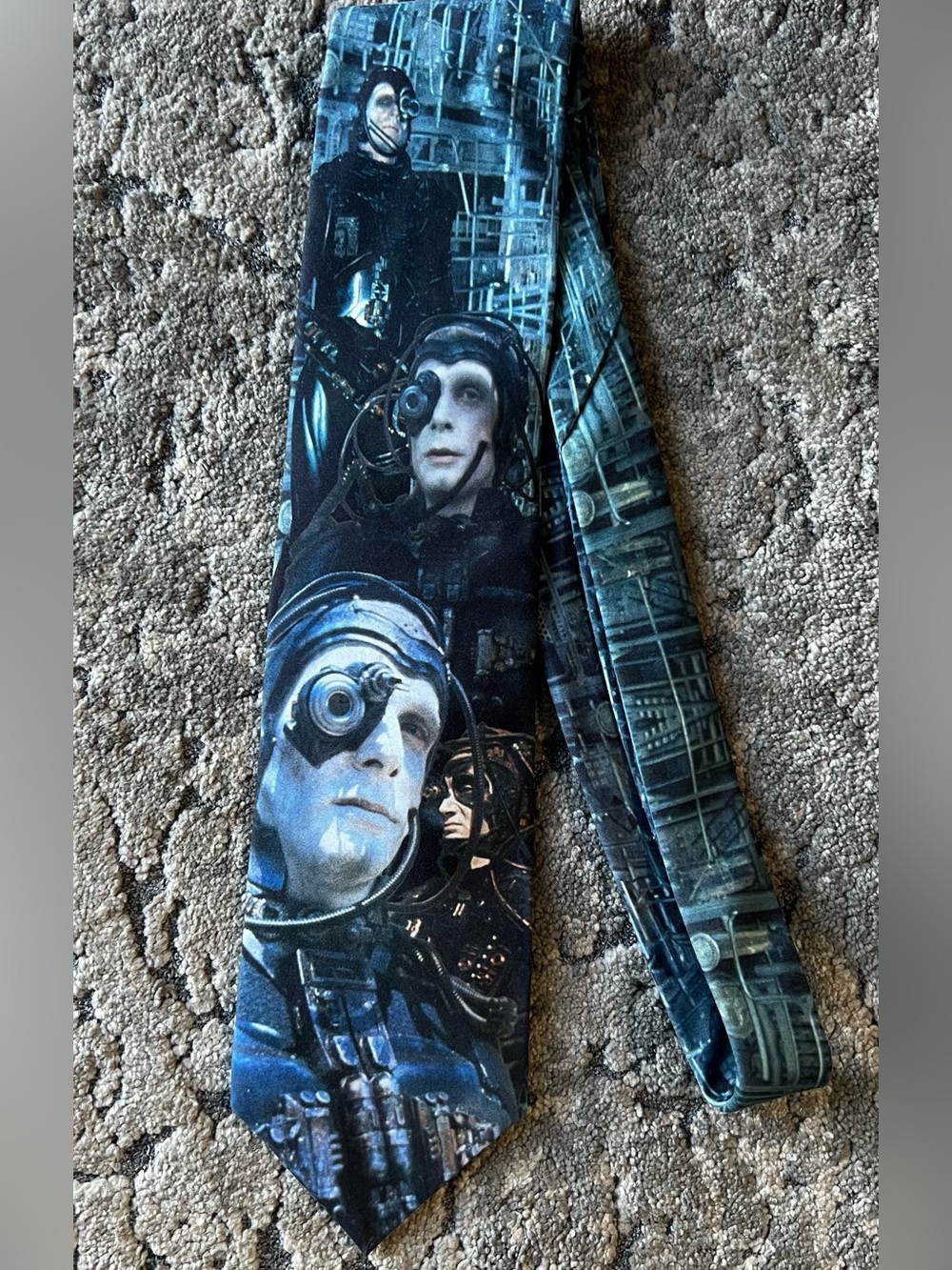 RALPH MARLIN 1994 Star Trek The Borg Graphic Novelty Mens Necktie